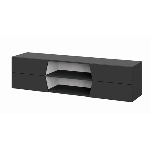 Тумба-11 Оникс навесная (Графит/Белый)