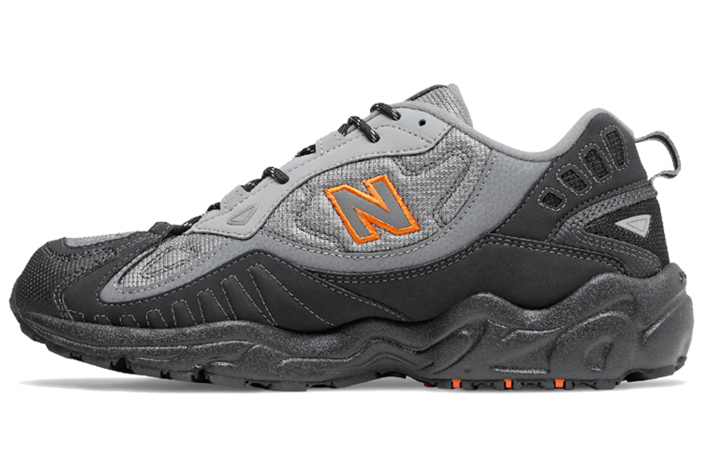 New Balance 703 series shock absorption, non-slip, wear-resistant, low-cut outdoor functional shoes, black, gray and orange