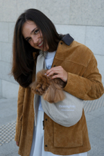 Сумка-слинг "Пони-Кенгурони" Льняная