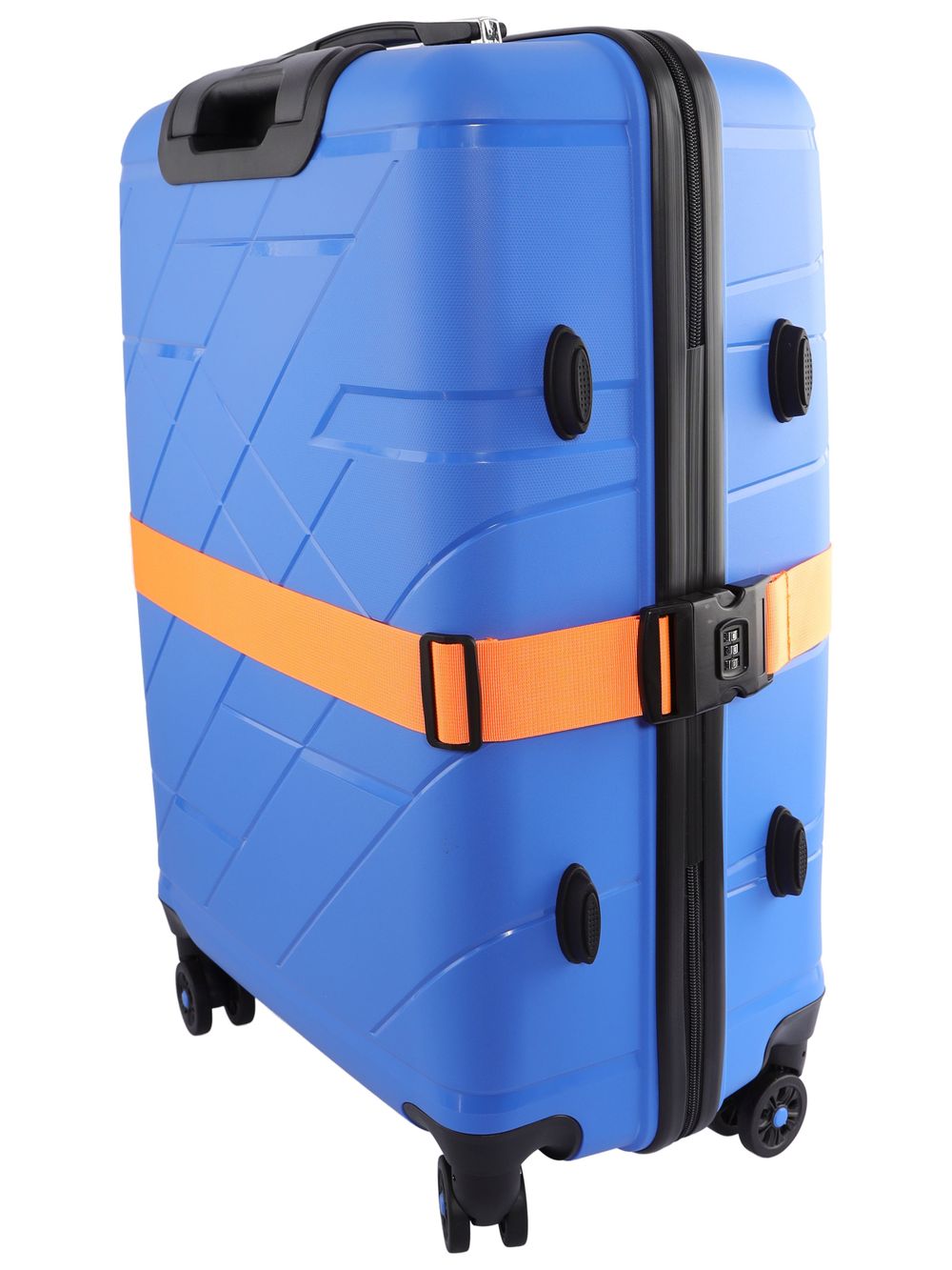 Чемодан 463 / С ремнем / Полипропилен