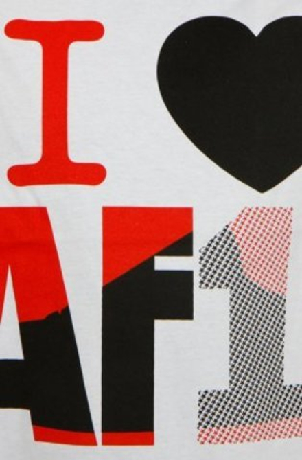 Футболка Sneaktip I Love Air Force 1 белая