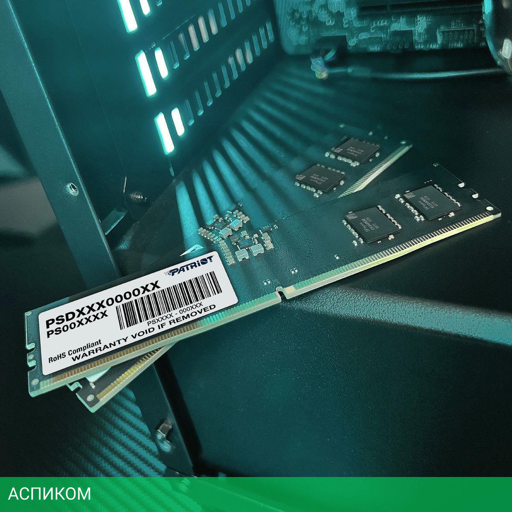 Оперативная память Patriot DDR5 2x16Gb 4800MHz Signature RTL PC5-38400 CL40 DIMM ECC 288-pin 1.1В (PSD532G4800K)