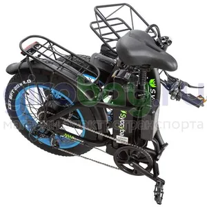 Электровелосипед Syccyba F11 Pro Dual 48V/20Ah (полный привод) - Синий обод фото №14