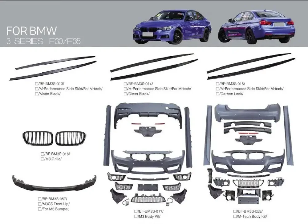 Обвес для BMW 3 серии F30 F35 M3/М-стиль БМВ