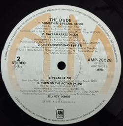 Винтажная виниловая пластинка LP Quincy Jones The Dude (Japan 1981) (Obi Copy)