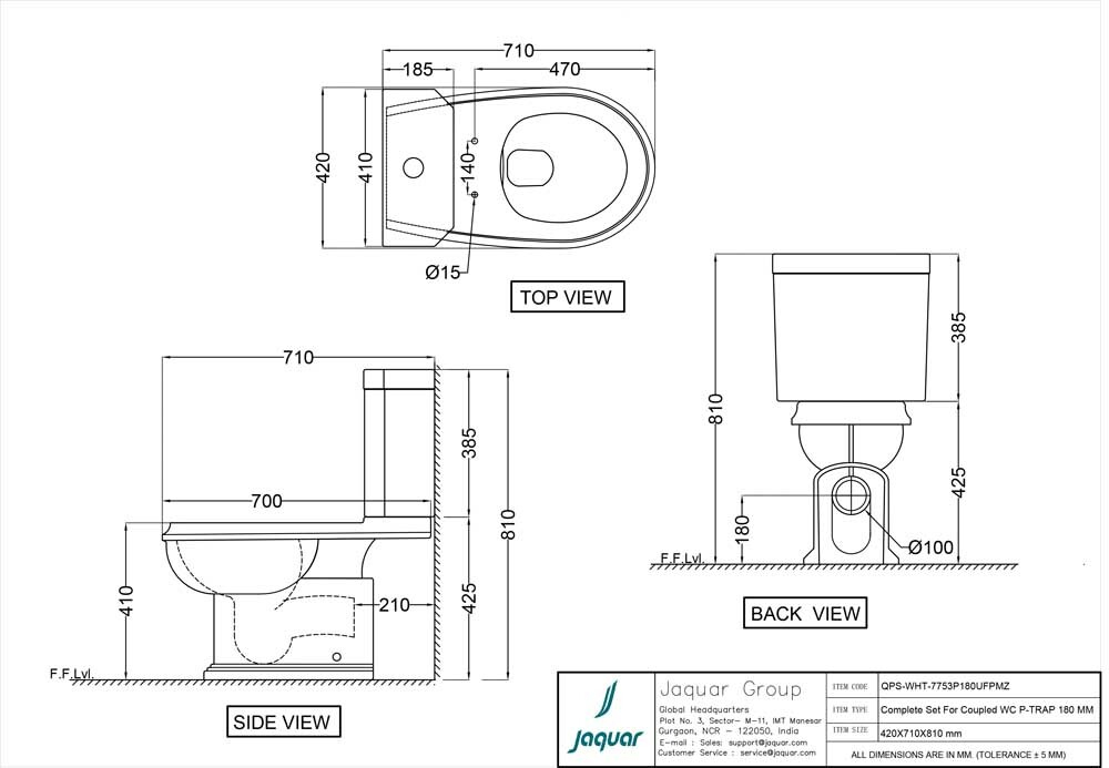 Унитаз напольный для навесного бачка QPS-WHT-7753P180UFPMZ