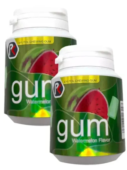 Жевательная резинка в банке с Арбузным вкусом 40 г * 2 шт