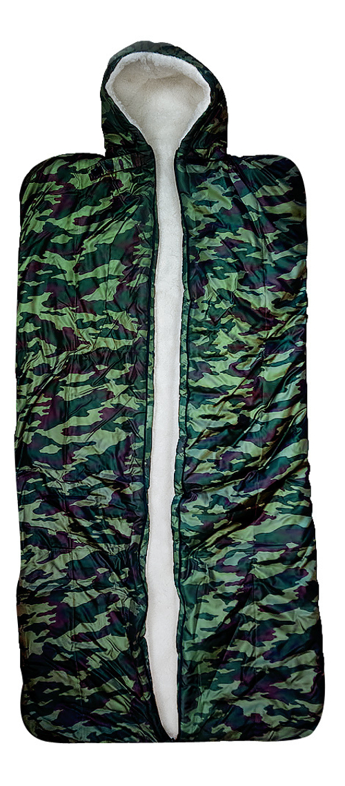 СЕВЕРНЫЙ ПУТЬⓇ. Уникальный теплый спальный мешок на меху из натуральной овечьей шерсти (44-62 размер) с капюшоном