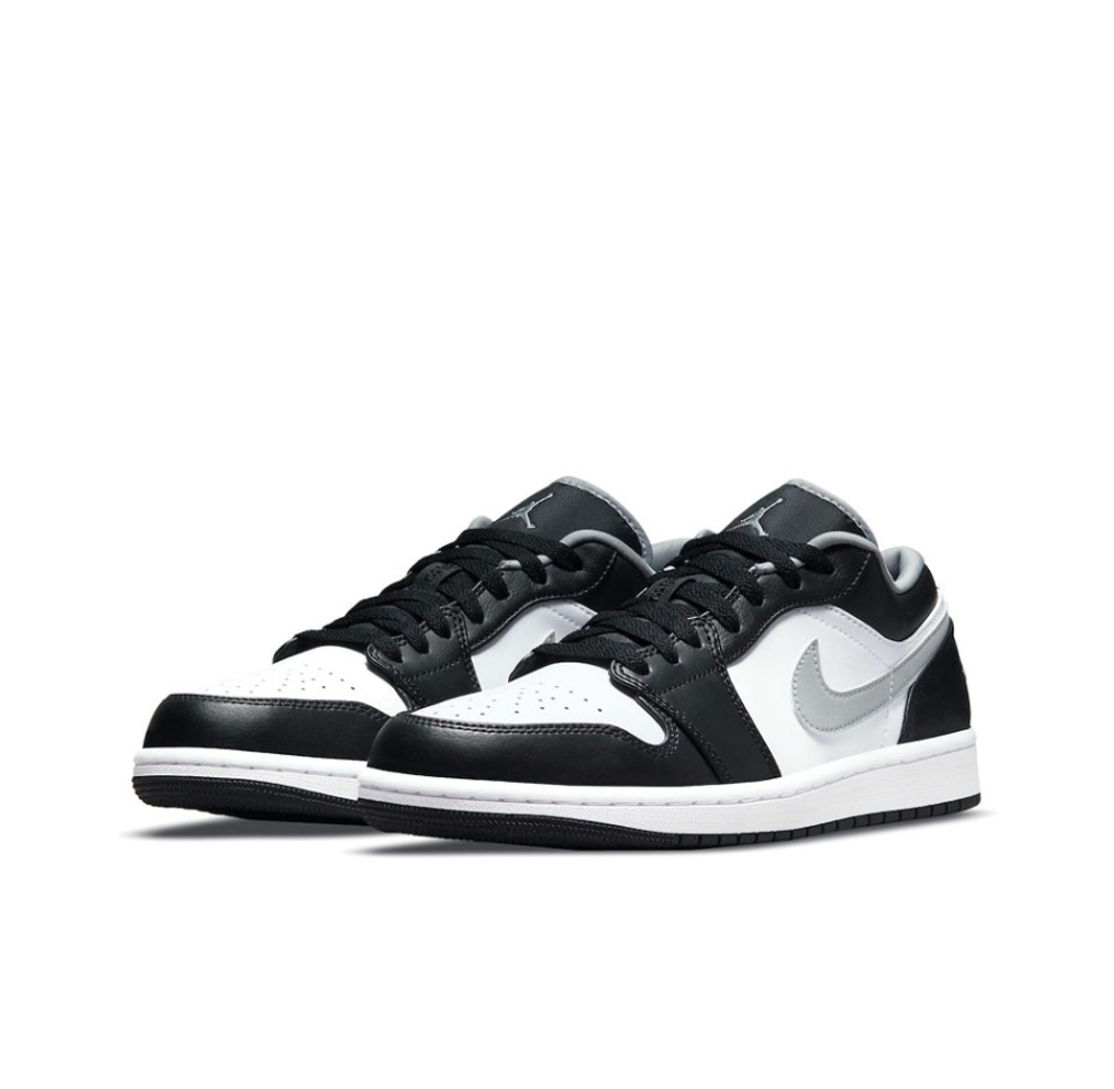 Мужские кроссовки Air Jordan 1 Low "Black White Grey" 553558-040