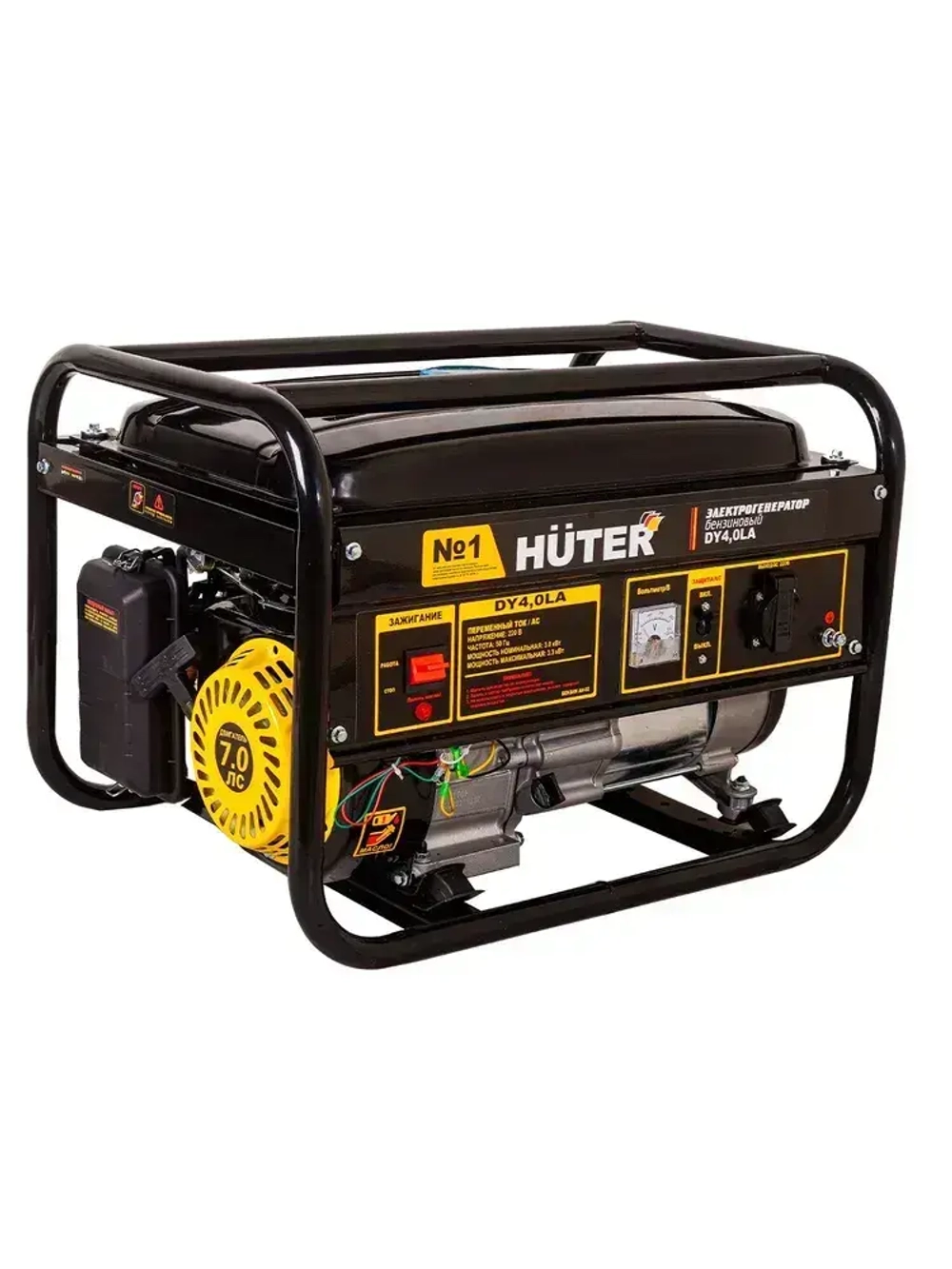 Генератор бензиновый Huter DY4,0LA (3 кВт, с ручным стартером) // ГАРАНТИЯ 1 ГОД