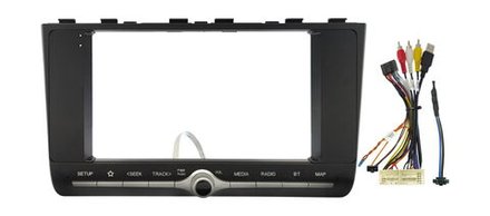 Комплект рамки с разъёмами 9" Hyundai Creta 2 2021-2022, Solaris HC 2024+ (Bose или 360) - Car-Smart 8104F2B