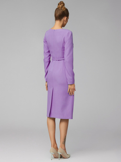 Платье футляр сиреневое