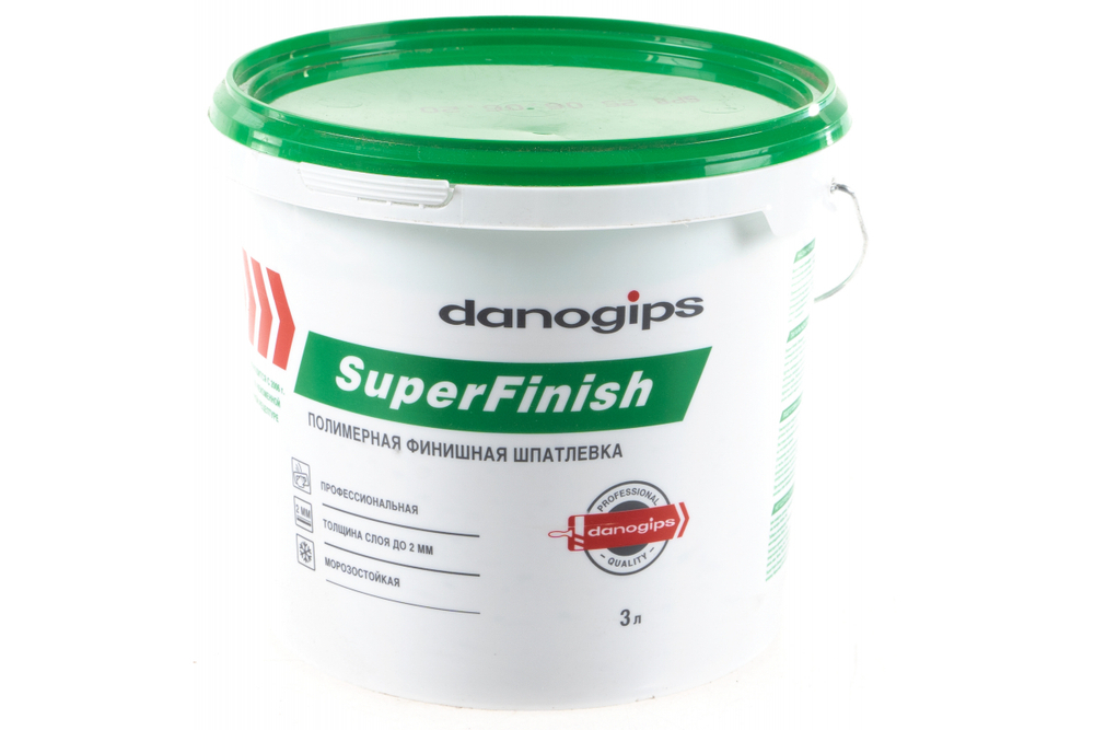 Шпатлевка для внутренних работ полимерная Danogips SuperFinish