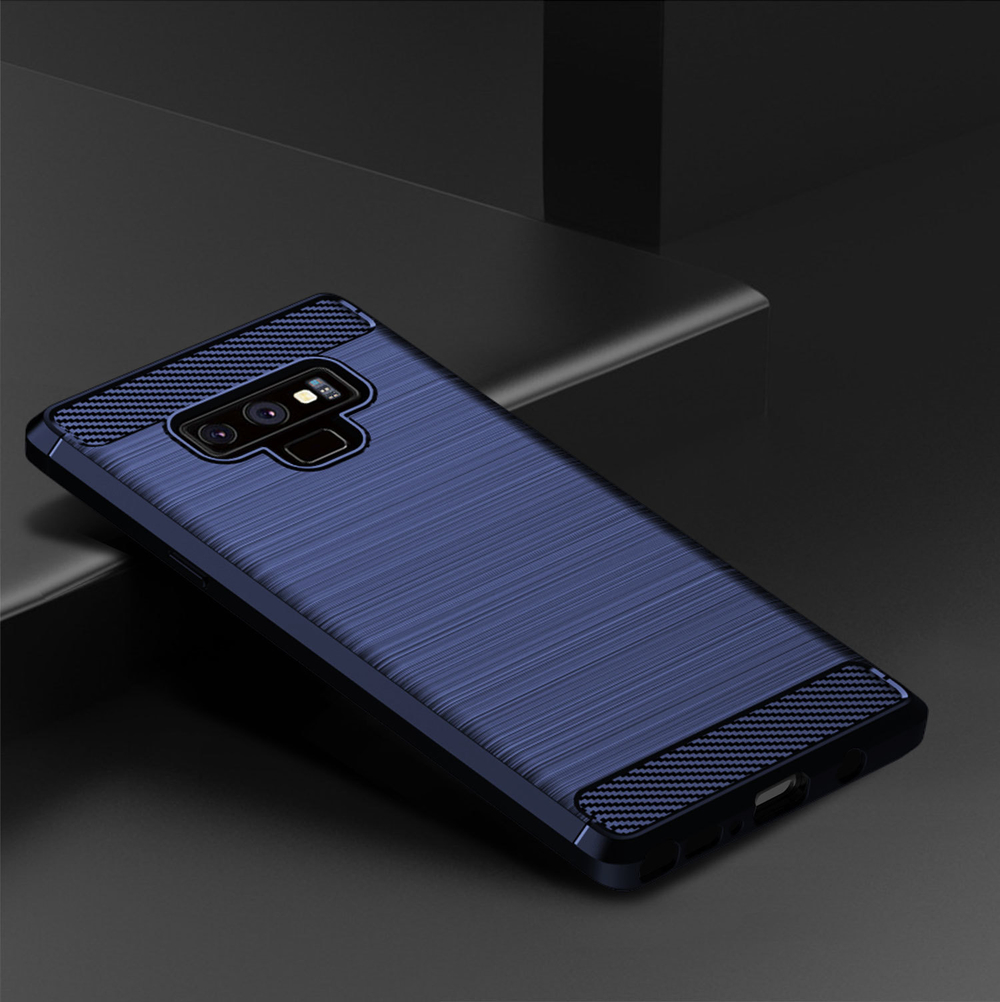 Чехол для Samsung Galaxy Note 9 цвет Blue (синий), серия Carbon от Caseport