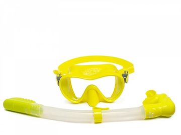 Набор маска+трубка Sargan Агидель желтый/желтый
