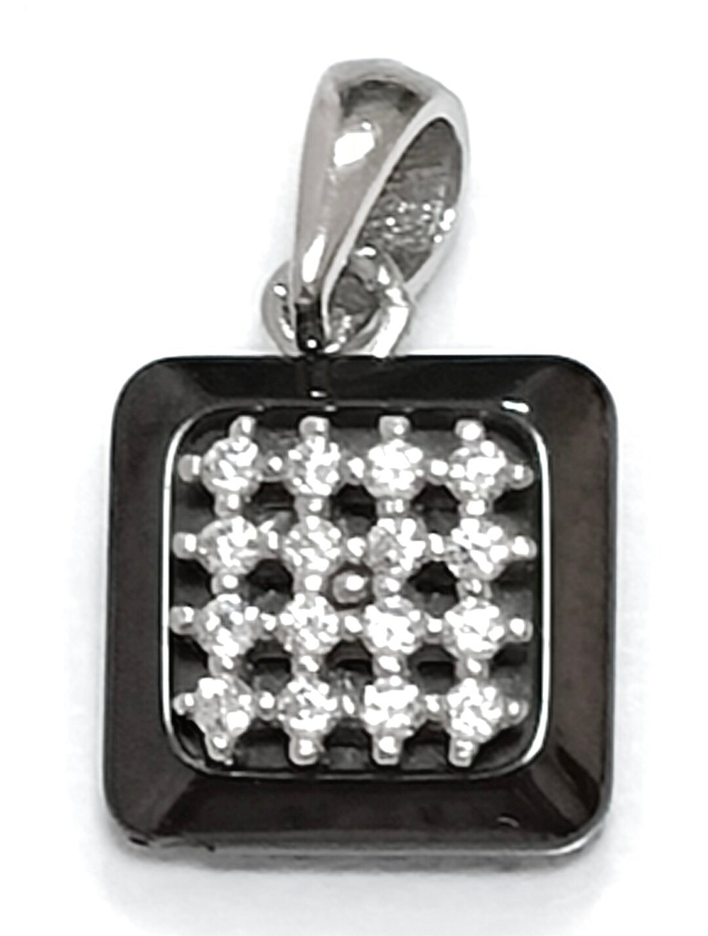 "Серебряная подвеска с керамикой"