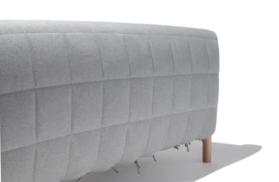 Двухместный диван Hild серый