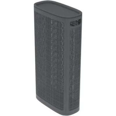 Корзина для белья Лён 60л плетёная 43×20×80см графит