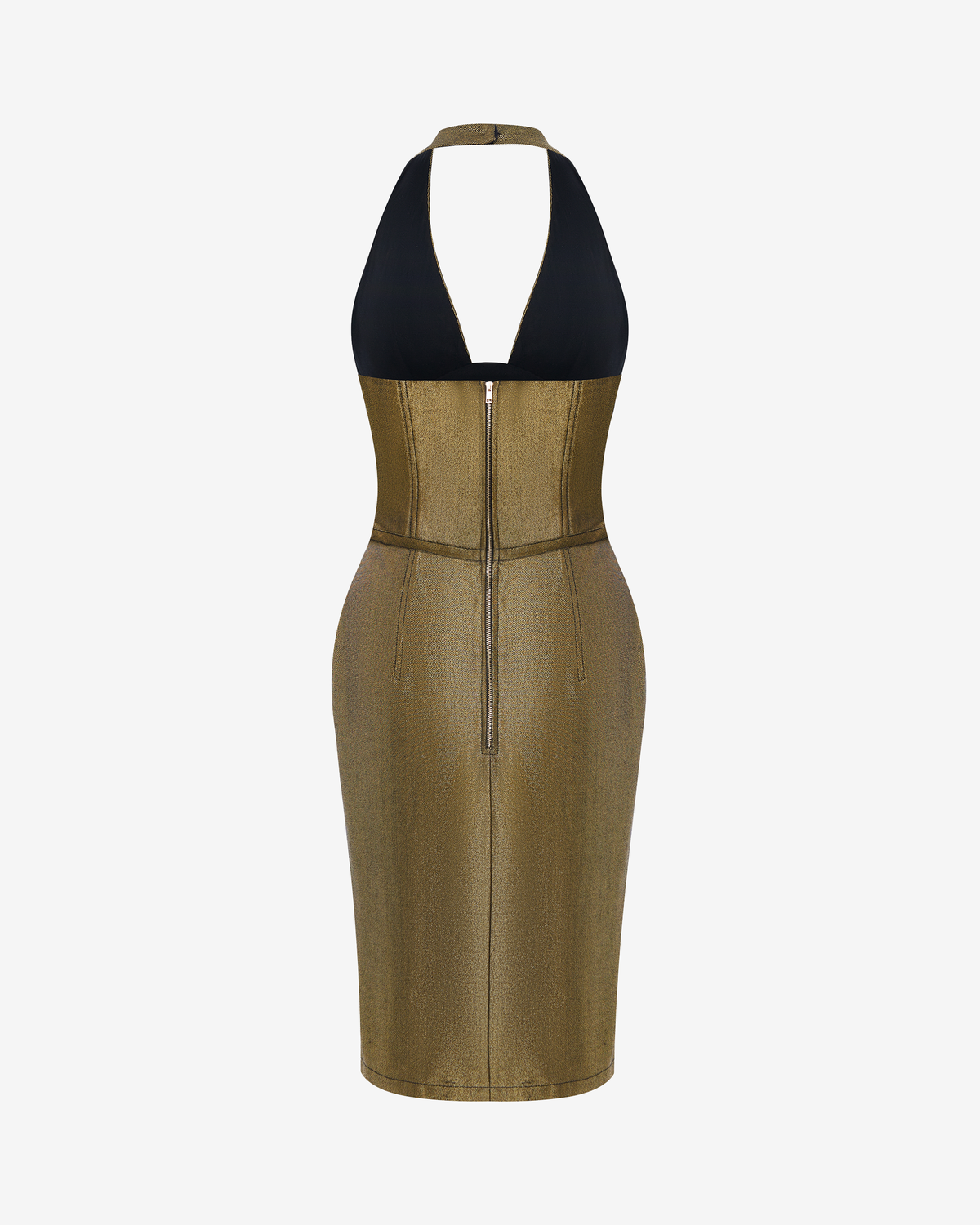 Платье миди из денима