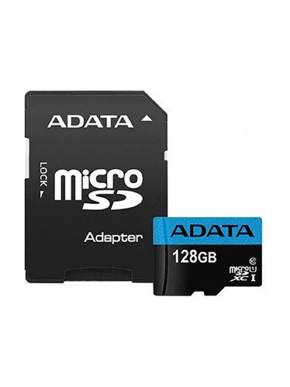 Micro SecureDigital 128Gb A-DATA AUSDX128GUICL10A1-RA1 {MicroSDXC Class 10 UHS-I, SD adapter}