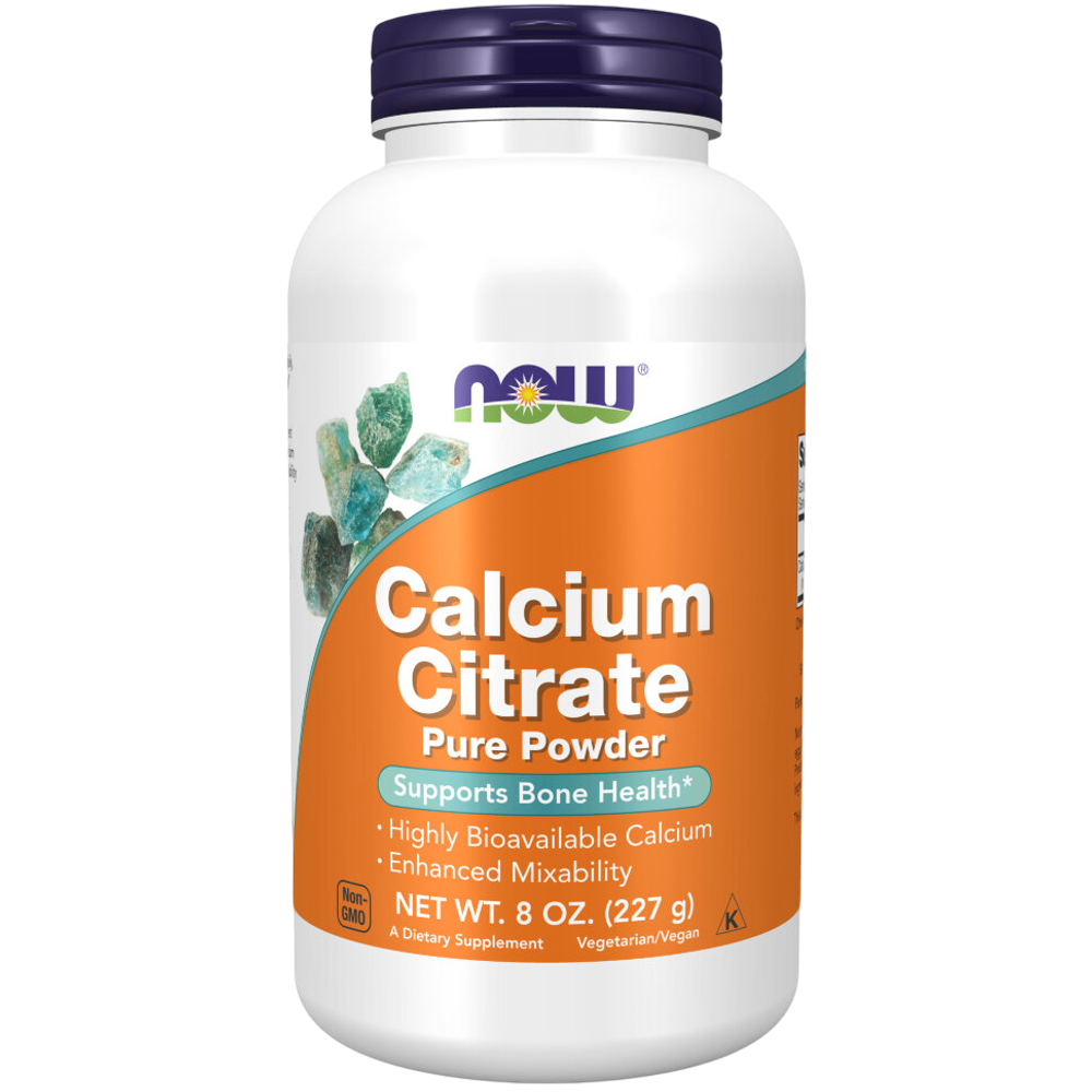 Now Foods Calcium citrate powder 227 grams, Кальций Цитрат