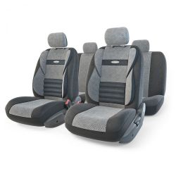 Авточехлы AUTOPROFI "Comfort Combo" CMB-1105 BK/D.GY черный/темно серый размер М