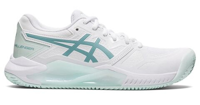 Женские Кроссовки теннисные Asics Gel-Challenger 13 Clay - white/smoke blue