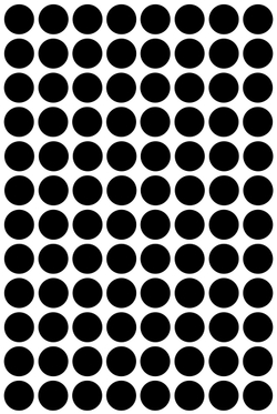 Виниловые наклейки для упаковки и маркировки Policomprint M3, 14 мм. 96 шт.