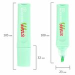 Текстовыделитель STAFF "EVERYDAY HL-707", БИРЮЗОВЫЙ, линия 1-5 мм, скошенный наконечник, 152546