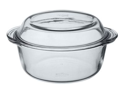 Форма жаропрочная круглая с крышкой 2000мл "Borcam"