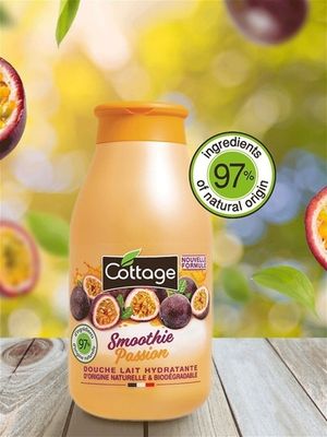 COTTAGE. Молочко для душа увлажняющее МАРАКУЯ / Moisturizing Shower Milk - Smoothie Passion 250 мл