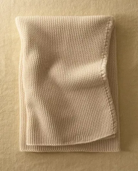 ZARA HOME ДЕТСКИЙ ПЛЕД, ЭКРЮ
