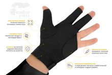 Перчатка-бильярдная Feudor Pro black Right XL