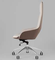 Кресло руководителя Soulo светло-серый, коричневый