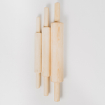 Набор деревянных скалок из древесины сибирского кедра 3шт. 35-50 см. RPN6