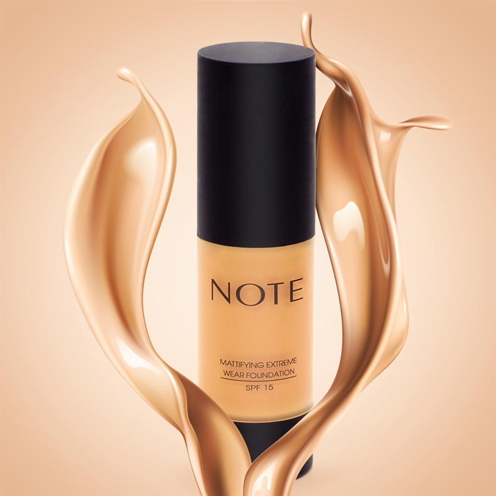 Note Cosmetique Mattifying Extreme Wear Foundation - Подклад матирующий 01 Beige, 30 ml