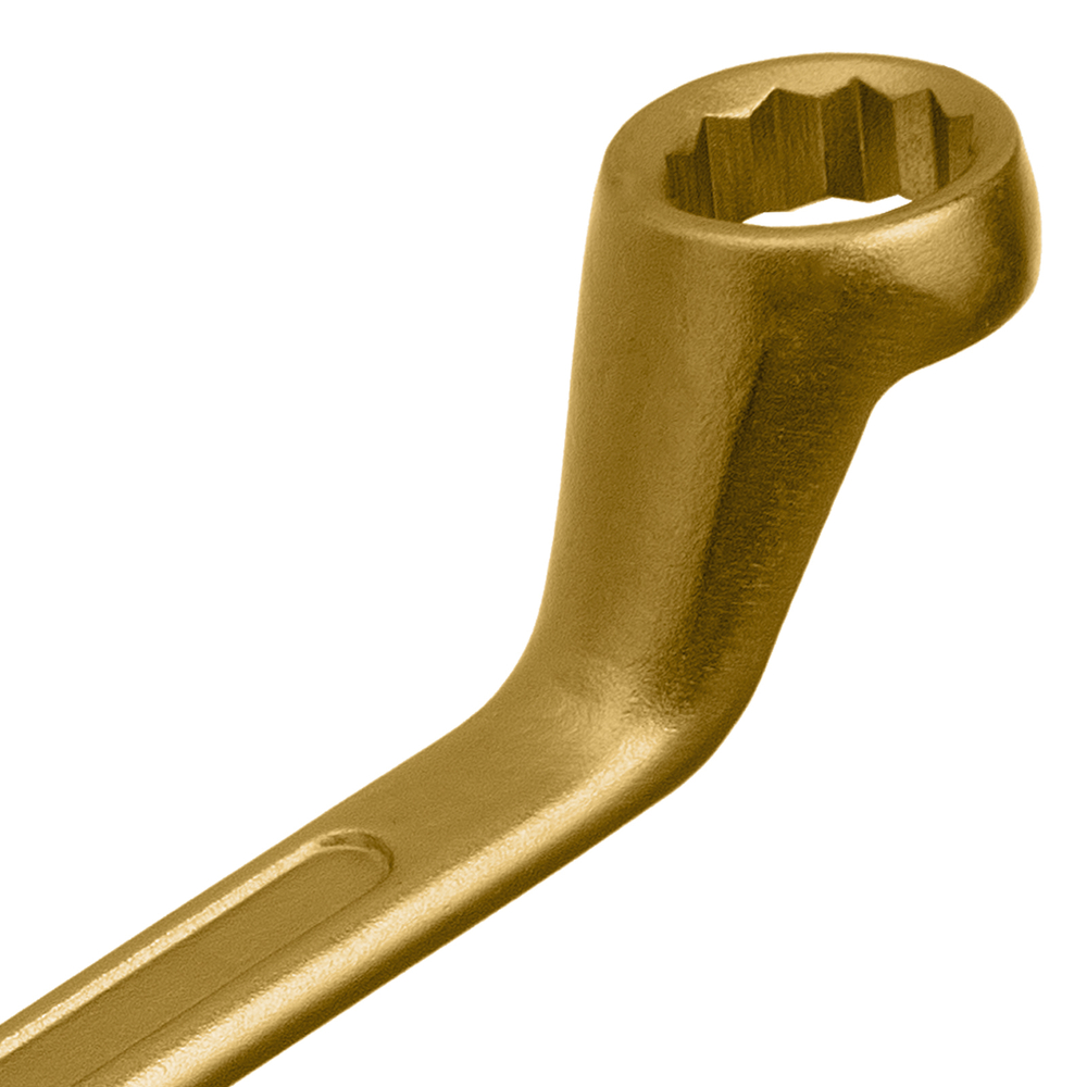 Ключ накидной, 19 х 22 мм, желтый цинк Сибртех 14628