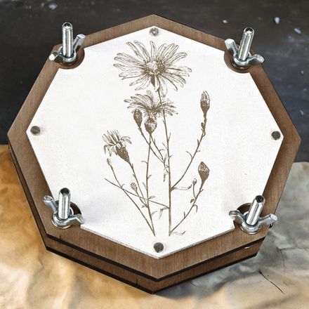 Пресс для гербария «Астра / Aster» — восьмигранный дизайн и три варианта размера