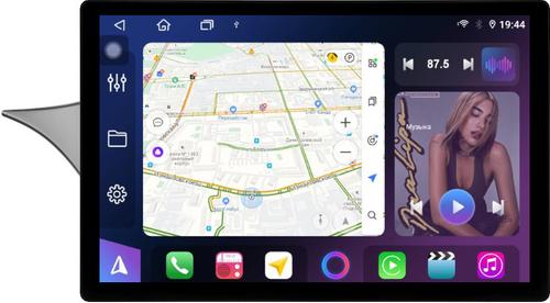 Магнитола для Lada Priora 2013-2018 (рамка тип 4) - FarCar BX877 монитор 13" 2K QLED на Android 13, Быстрая, CarPlay, 4G SIM-слот