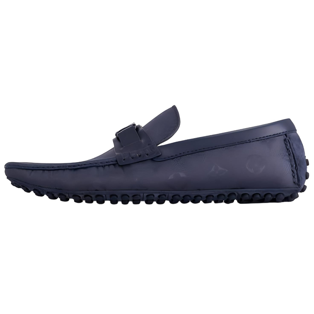 LOUIS VUITTON Hockenheim Gommino Loafers Men"s Dark Blue