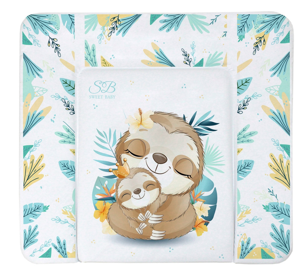 Пеленальный матрасик 80х71 Fantasy Green (ленивец зеленый)
