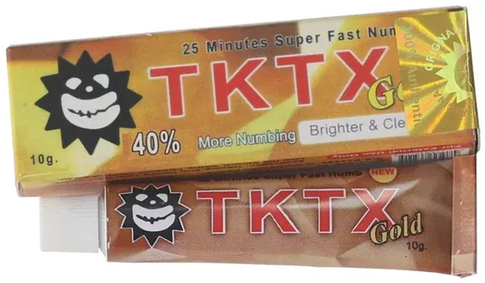 Обезболивающий крем-анестетик TKTX 40% Gold, (Золотой) 10 г