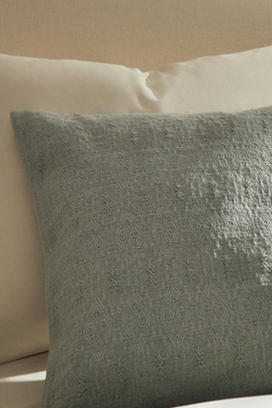 ZARA HOME ЧЕХОЛ ДЛЯ ДЕКОРАТИВНОЙ ПОДУШКИ ИЗ СИНЕЛИ, ОЛИВКОВО-ЗЕЛЕНЫЙ