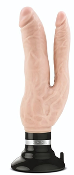 Телесный анально-вагинальный вибратор Cock Vibes - Double Vibe - 17,8 см. (Цвет: телесный)