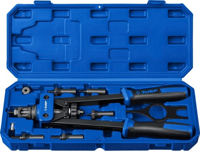 ЗУБР Р-М10, М3 - М10, резьбовой двуручный заклепочник в кейсе, Профессионал (31056)