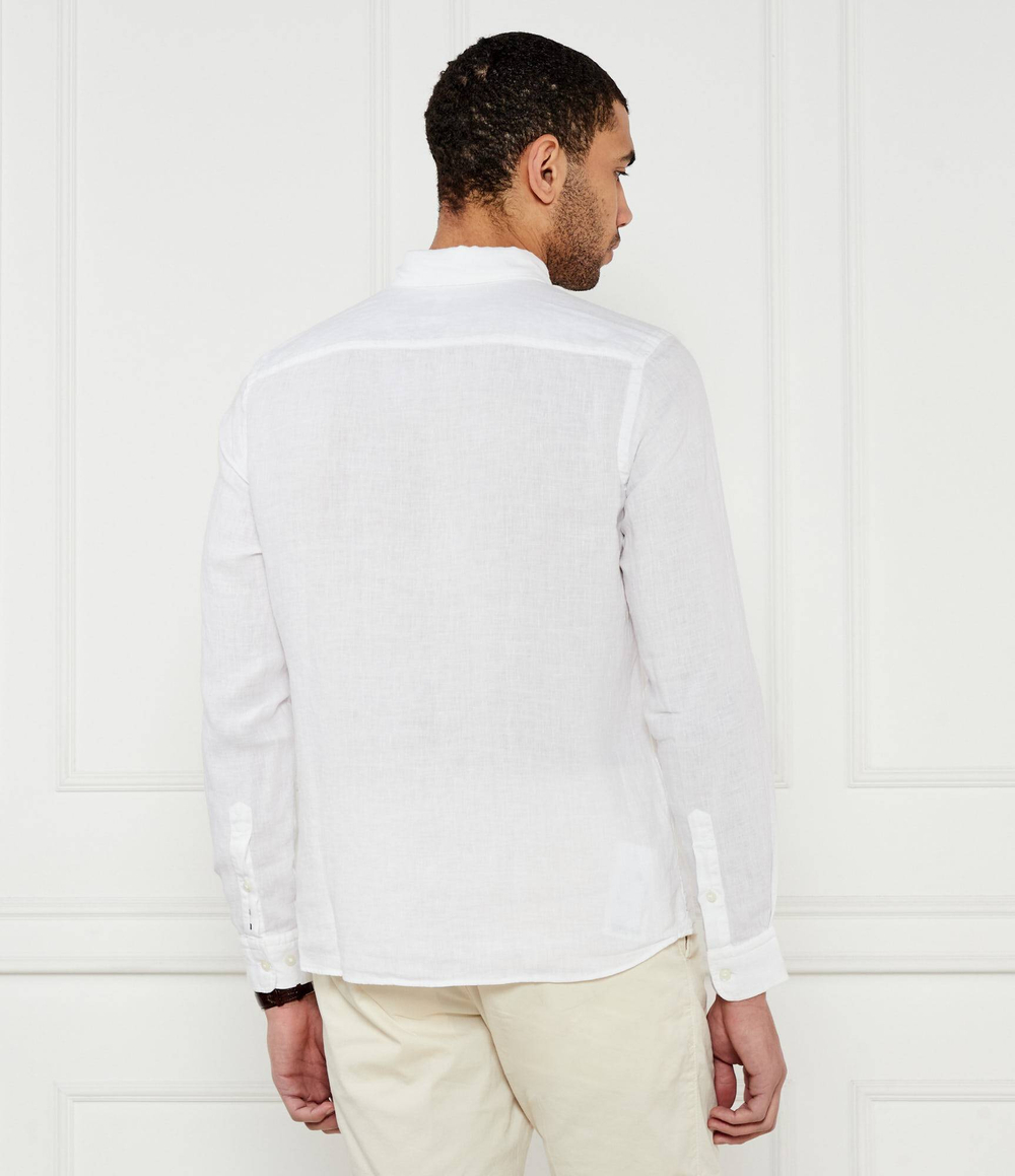 Льняная рубашка H-ROAN-BD-E-C1-243 BOSS BLACK - белый(50520283)