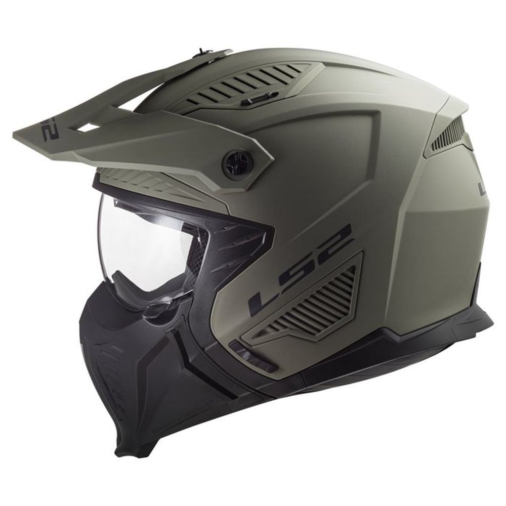 LS2 Drifter Solid helmet matt sand olive