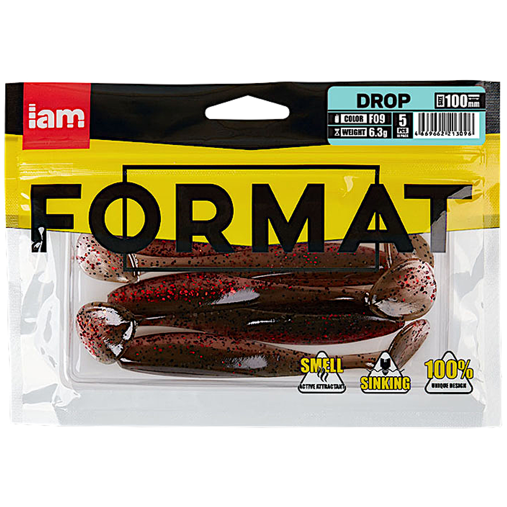Мягкая приманка IAM Format Drop 100мм 6.3г 5шт