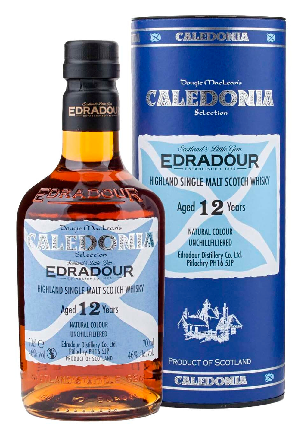 Виски Edradour Caledonia 12 years 46% 0,7 л