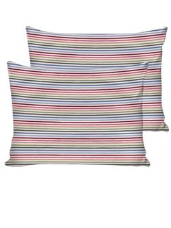 Наволочка комплект 2шт перкаль Сказка "Радужная полоска" 50x70 см на молнии